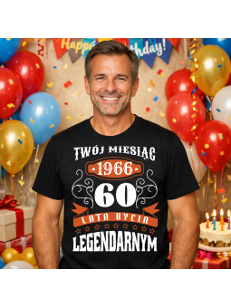 60 Lat Bycia Legendarnym [MIESIĄC] czarna | HiPanda