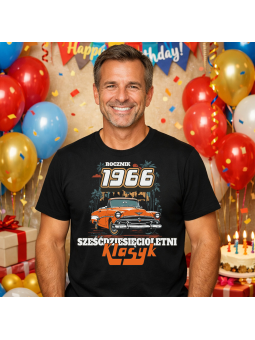 Koszulka Męska Auto Klasyk 1966 | 60 lat