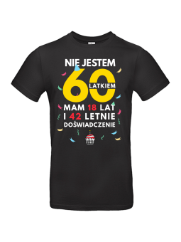 Koszulka Męska Nie Jestem 60 Latkiem | 60 lat