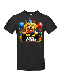 Koszulka Męska 60 Lat Słodziak | 60 lat