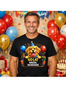 Koszulka Męska 60 Lat Słodziak | 60 lat