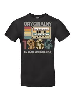 Koszulka Męska Kaseta Oryginalny 1966 [IMIĘ] | 60 lat