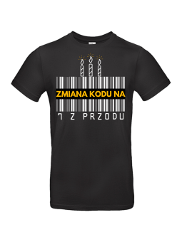 Koszulka Męska Zmiana Kodu 7 z Przodu | 70 lat