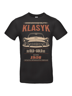Koszulka Męska Old is Gold Klasyk Auto 1956 | 70 lat