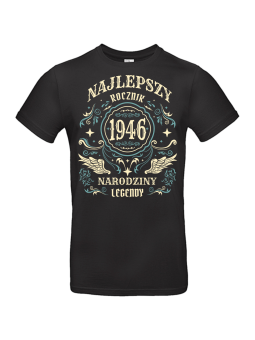 Koszulka Męska Najlepszy Rocznik 1946 | 80 lat