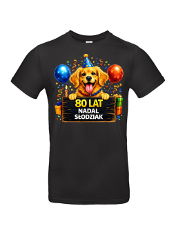 Koszulka Męska 80 Lat Słodziak | 80 lat