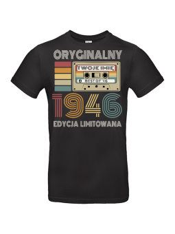 Kaseta Oryginalny 1946 [IMIĘ] czarna | HiPanda
