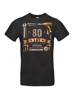 Koszulka Męska Narzędzie Wciąż Na Oryginalnych Częściach 80 | 80 lat