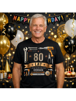 Koszulka Męska Narzędzie Wciąż Na Oryginalnych Częściach 80 | 80 lat