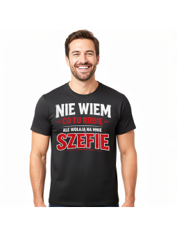 Koszulka Męska Wołają Na Mnie Szefie
