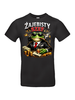 Koszulka Męska Żajebisty Szef