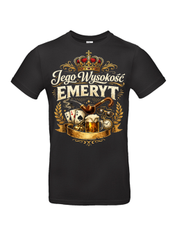 Koszulka Męska Jego Wysokość Emeryt