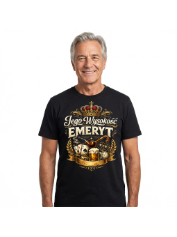 Koszulka Męska Jego Wysokość Emeryt