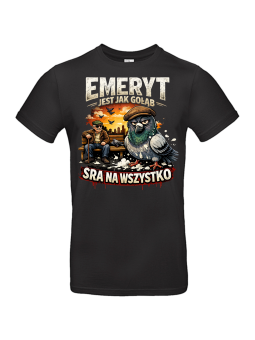 Koszulka Męska Emeryt Jest Jak Gołąb III