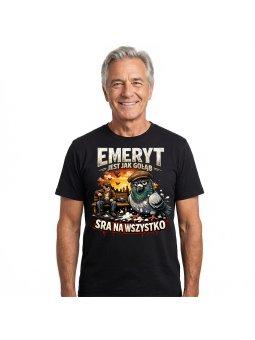 Koszulka Męska Emeryt Jest Jak Gołąb III