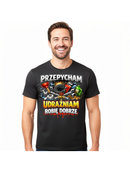 Koszulka Męska Przepycham Udrażniam