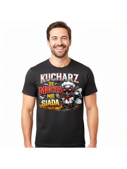 Koszulka Męska Kucharz Mucha Nie Siada