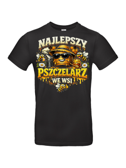 Koszulka Męska Najlepszy Pszczelarz We Wsi
