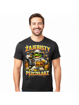 Koszulka Męska Żajebisty Pszczelarz
