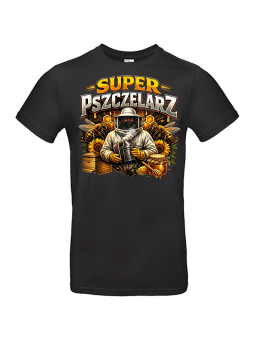 Koszulka Męska Super Pszczelarz