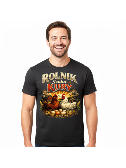 Koszulka Męska Rolnik Szuka Kury
