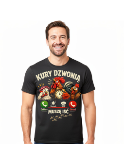 Koszulka Męska Kury Dzwonią