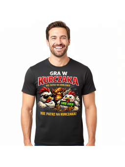Koszulka Męska Gra w Kurczaka