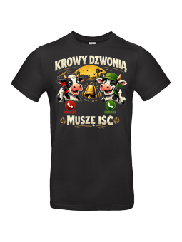 Koszulka Męska Krowy Dzwonią