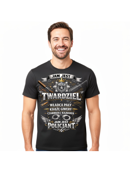 Koszulka Męska Jam Jest Policjant