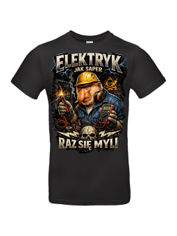 Koszulka Męska Elektryk Jak Saper