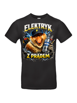 Koszulka Męska Elektryk z Prądem