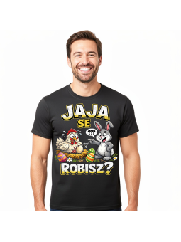 Koszulka Męska Kura Królik Jaja Se Robisz