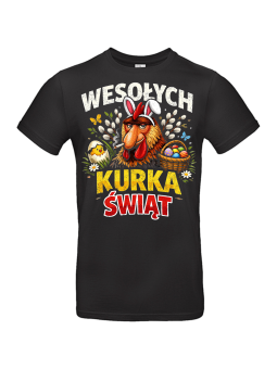 Koszulka Męska Nosacz Wesołych Kurka Świąt