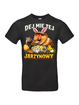 Koszulka Męska Nosacz Dej Mie Jarzynowy