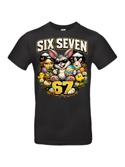 Koszulka Męska Zając Wielkanoc Six Seven