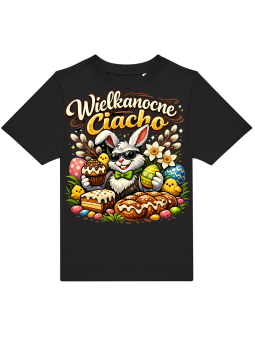 Koszulka Koszulka Dziecięca Wielkanocny DAB Czarna - Śmieszne T-Shirty z Nadrukami ?