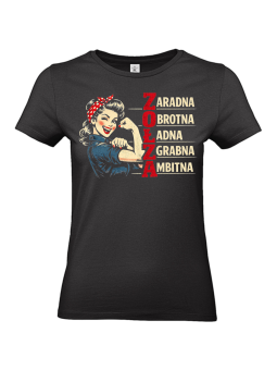 Koszulka Koszulka Damska Wariatek się nie kocha Czarna - Śmieszne T-Shirty z Nadrukami ?