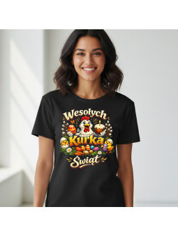 Koszulka Koszulka Damska Wariatek się nie kocha Czarna - Śmieszne T-Shirty z Nadrukami ?