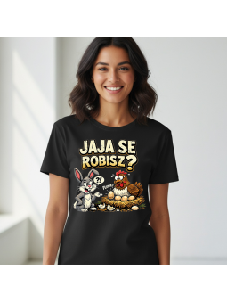 Koszulka Koszulka Damska Wariatek się nie kocha Czarna - Śmieszne T-Shirty z Nadrukami ?