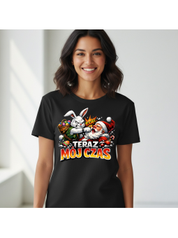 Koszulka Koszulka Damska Wariatek się nie kocha Czarna - Śmieszne T-Shirty z Nadrukami ?