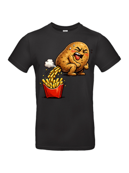 Koszulka Męska Ziemniak Robiący Frytki