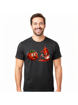 Koszulka Męska Wystraszony Pomidor