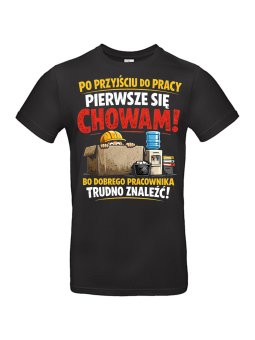 Koszulka Męska W Pracy Się Chowam