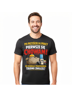 Koszulka Męska W Pracy Się Chowam