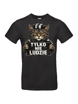 Koszulka Męska Kot Tylko Nie Ludzie