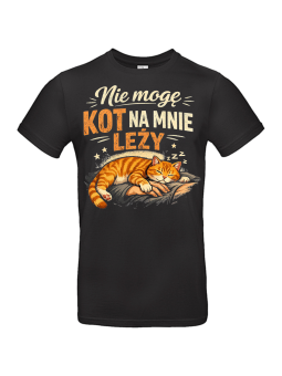 Koszulka Męska Kot Na Mnie Leży
