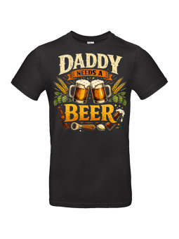 Koszulka Męska Daddy Needs A Beer