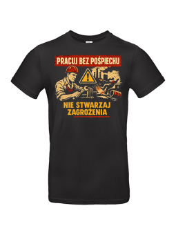 Koszulka Męska PRL Pracuje Bez Pośpiechu