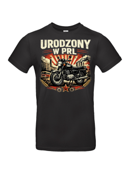 Koszulka Męska Motor MZ Urodzony w PRL