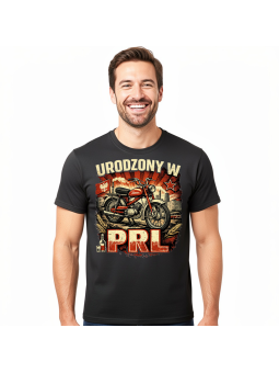 Koszulka Męska Motor Komar Urodzony w PRL
